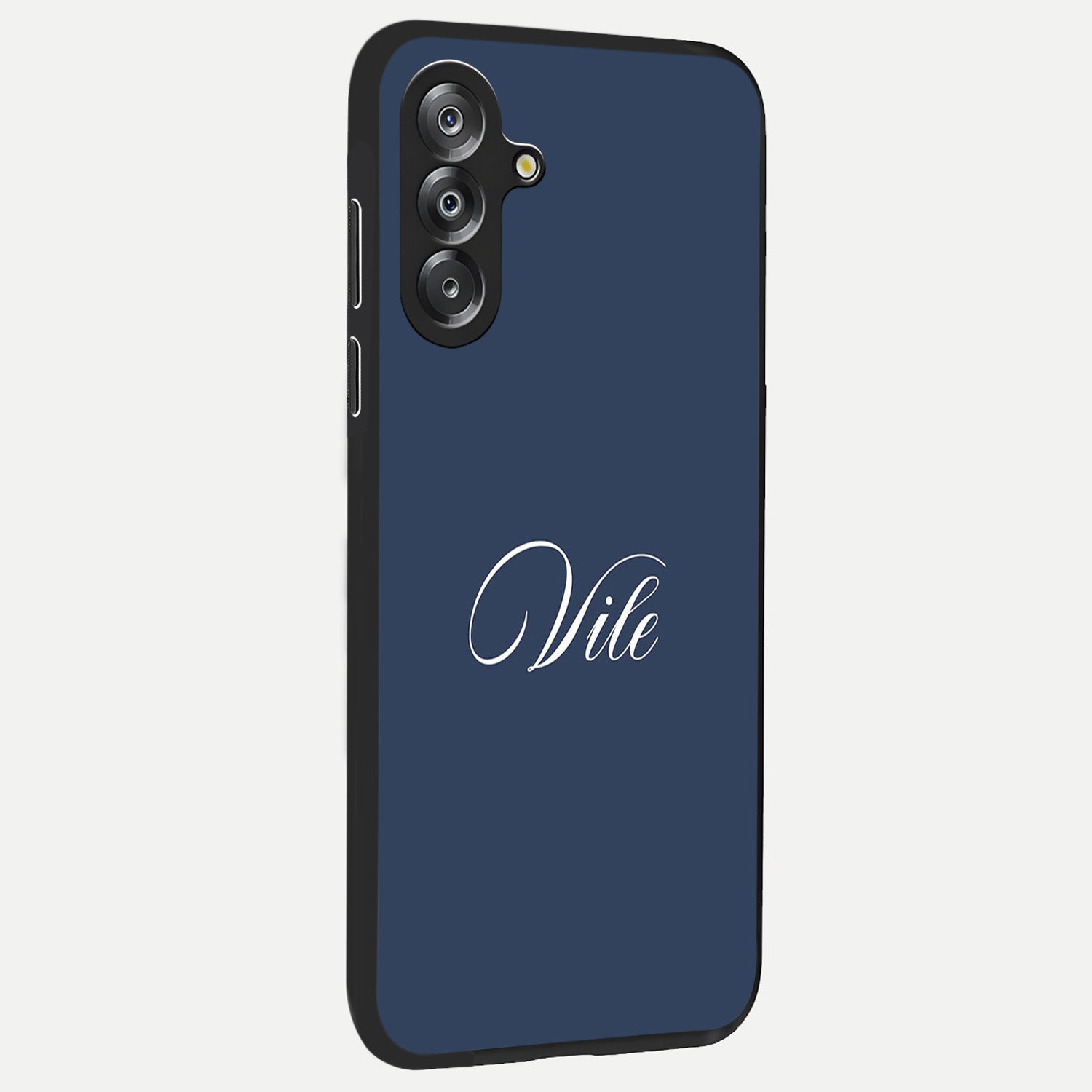 Blue Vintage Floral Pattern Glass Case displayed in angled mockup highlighting classic blue floral pattern and retro aesthetic design.