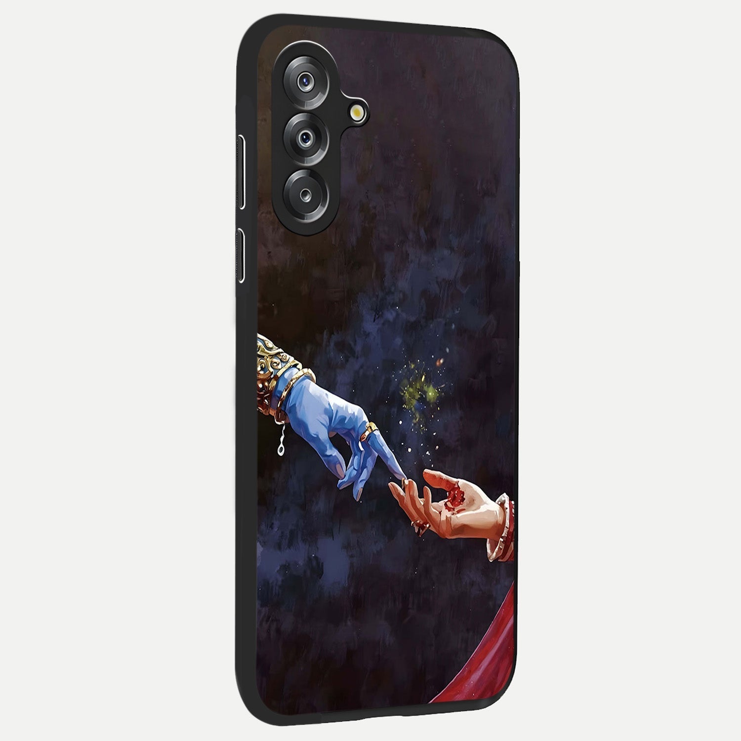 Divine Touch Eternal Glass Case upright view showcasing peaceful spiritual artwork with eternal divine theme.