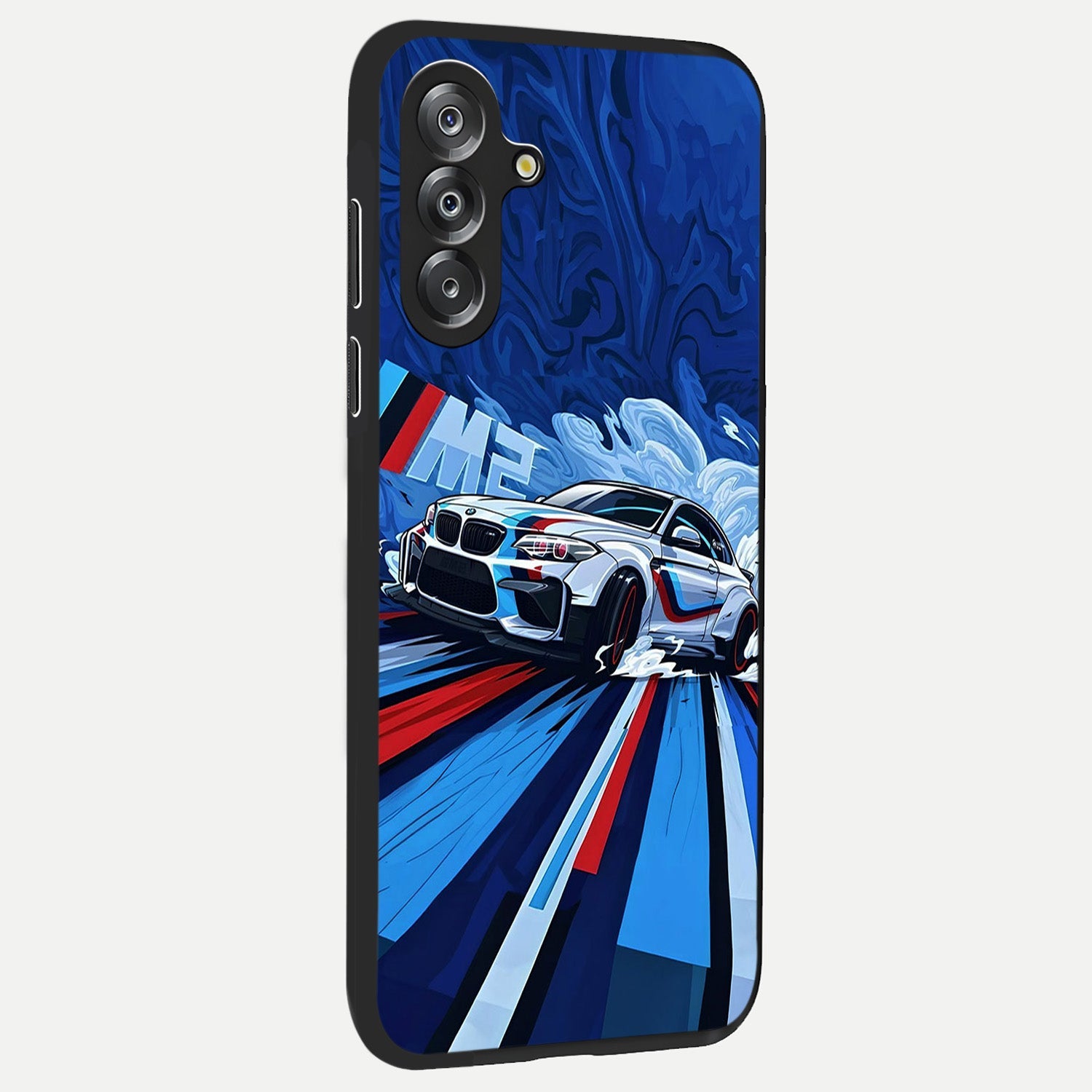 Drift Power Rush Glass Case upright view showcasing high speed racing artwork with bold automotive theme.