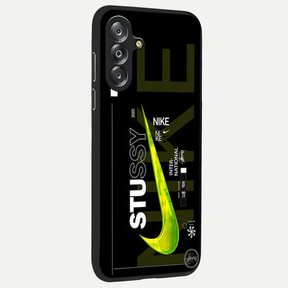 Neon Street Edition Glass Case upright view showcasing colorful neon artwork with modern street culture theme.
