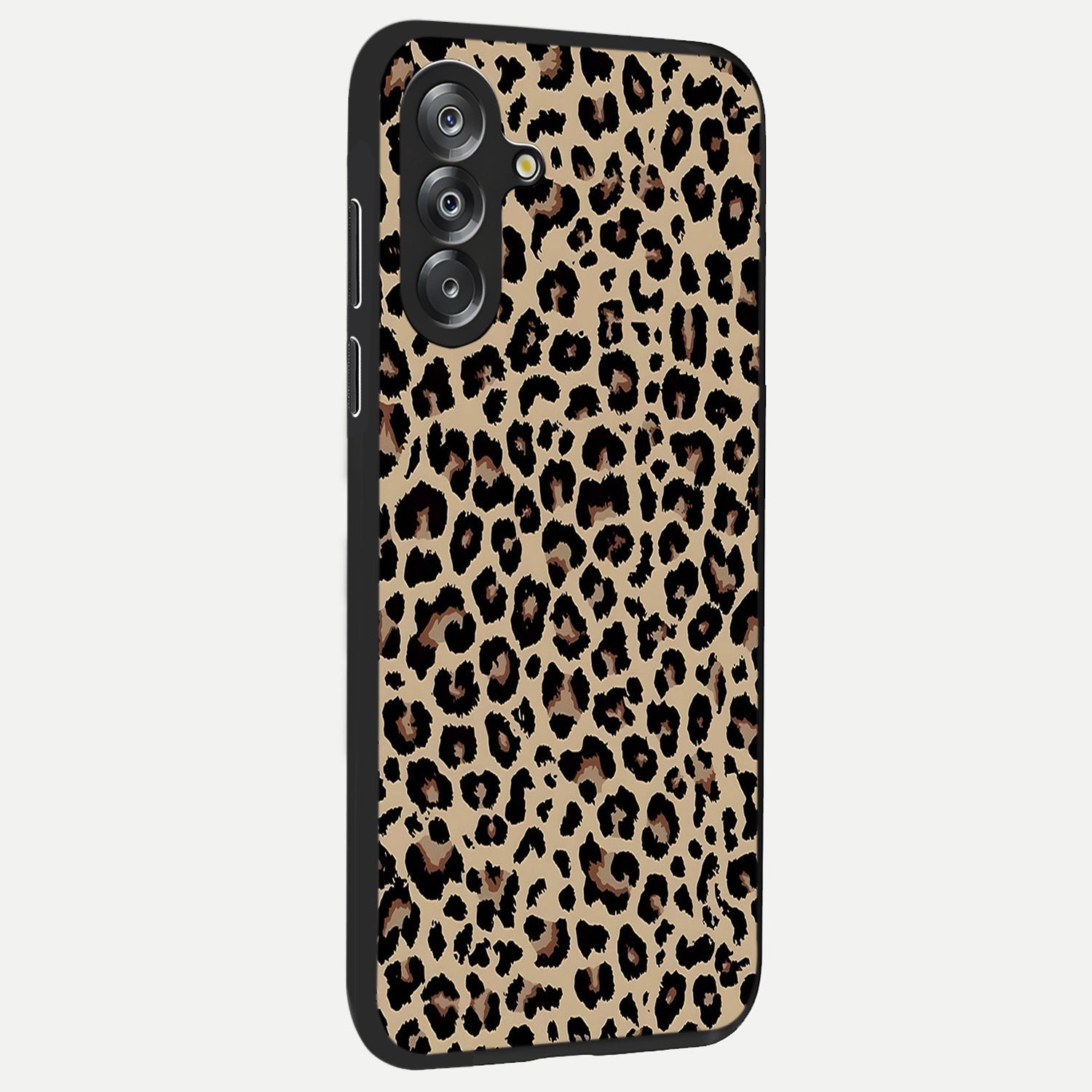 Savage Chic Pattern Glass Case upright view showcasing trendy decorative artwork with edgy fashion theme.