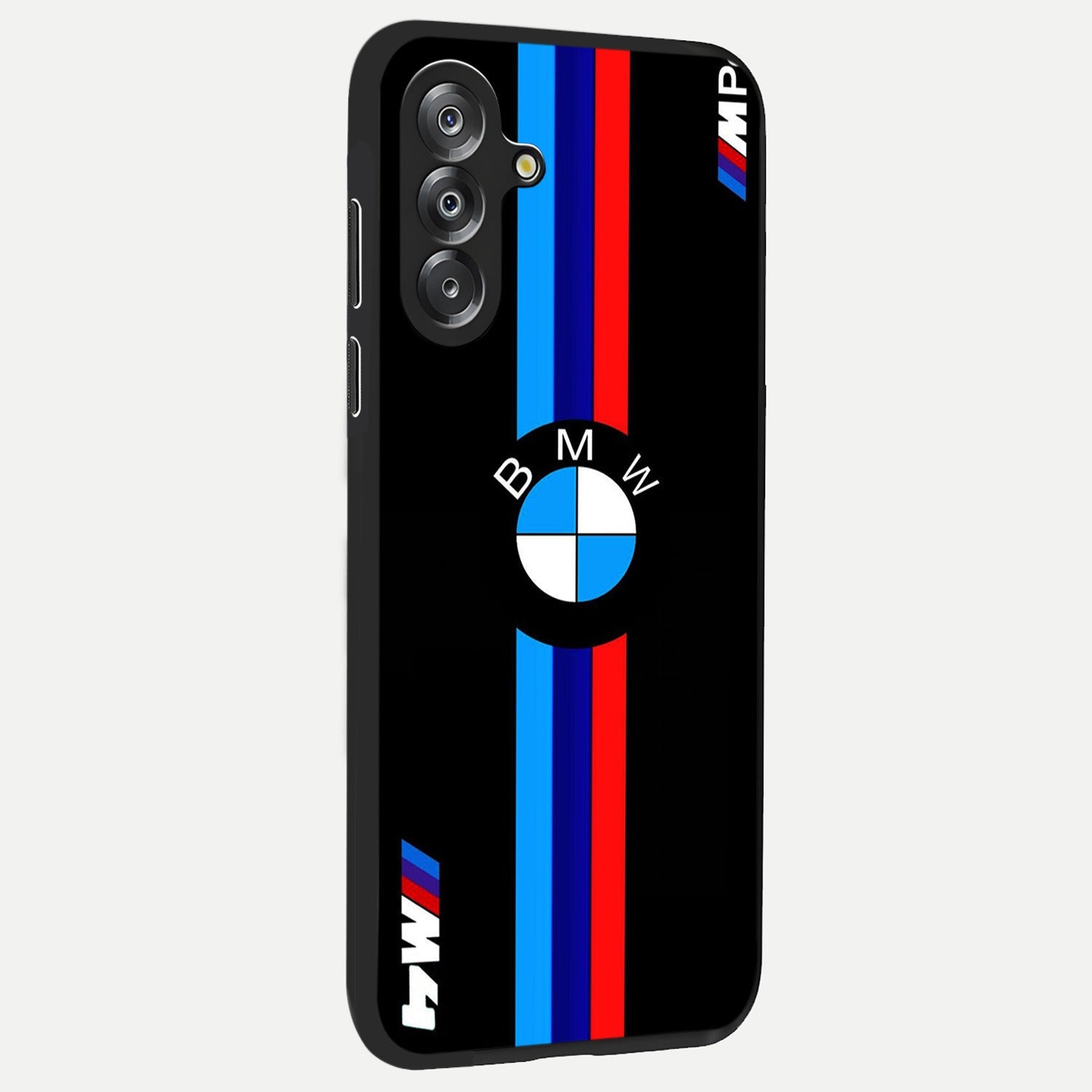 Turbo BMW Beast Glass Case upright view showcasing powerful car artwork with modern motorsport theme.