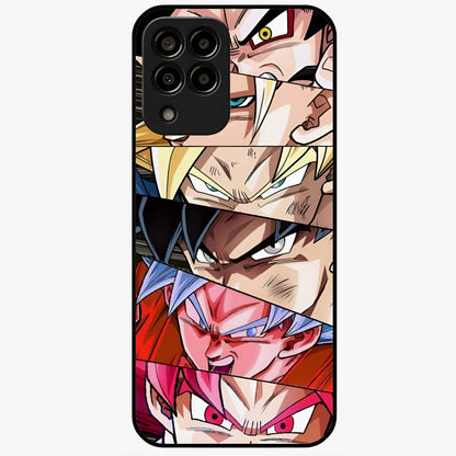 Anime Character Glass Case showing flat back view with vibrant anime artwork and glossy glass finish.