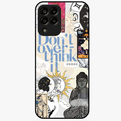 Ethereal Thoughts Glass Case showing flat back view with dreamy artistic artwork and glossy glass finish.