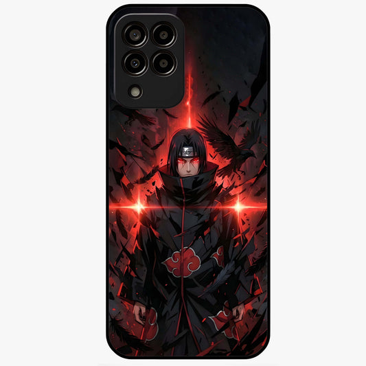 Focus Mode On Glass Case showing flat back view with bold motivational typography design and glossy glass finish.