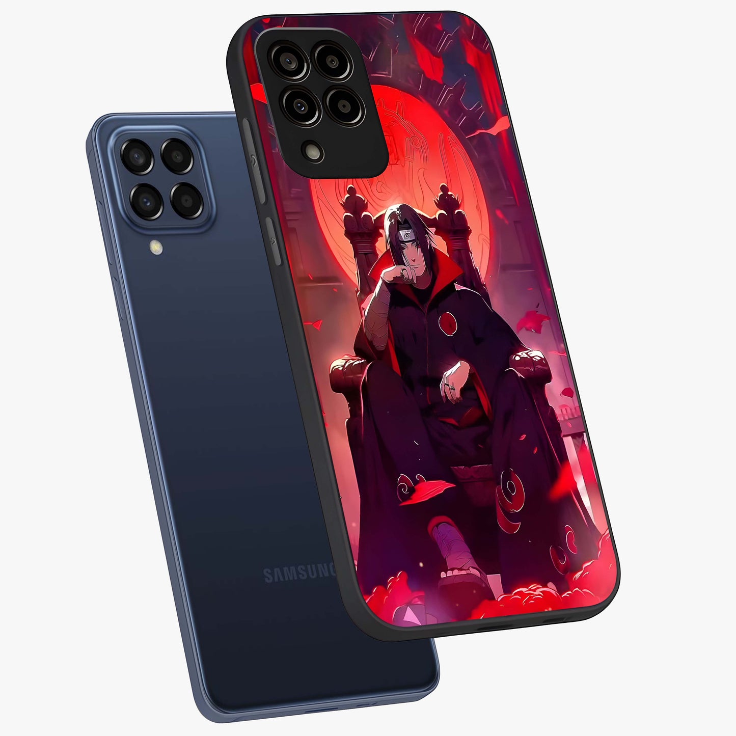 Blood Moon Sovereign Glass Case displayed in angled mockup highlighting dark celestial moon design and dramatic theme.