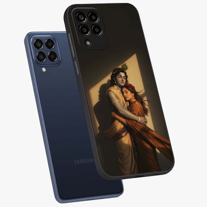 Divine Eternal Love Glass Case displayed in angled mockup highlighting elegant divine inspired design with peaceful aesthetic.