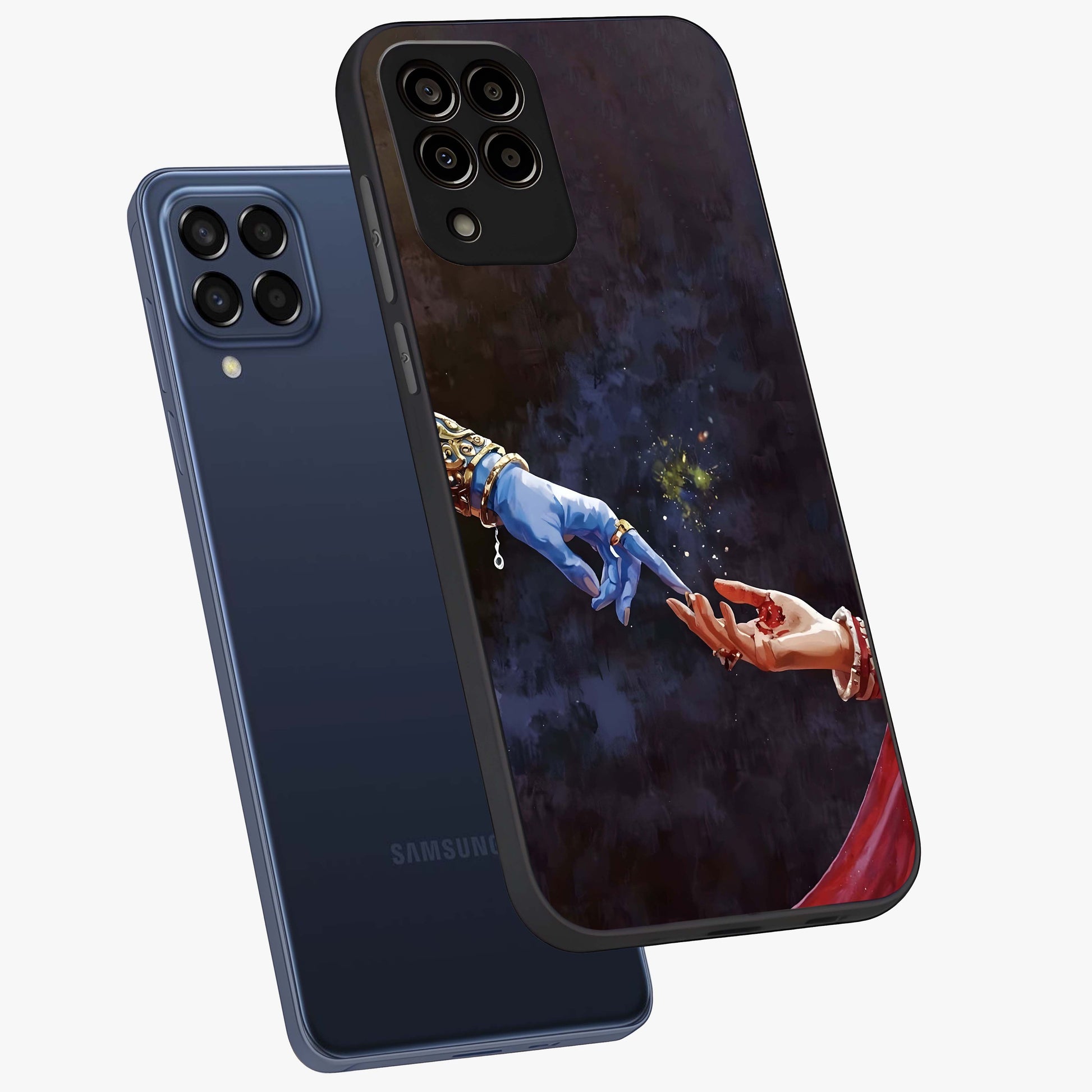 Divine Touch Eternal Glass Case displayed in angled mockup highlighting elegant divine inspired design with calm aesthetic style.