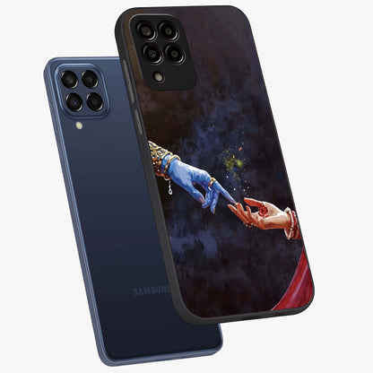 Divine Touch Eternal Glass Case displayed in angled mockup highlighting elegant divine inspired design with calm aesthetic style.