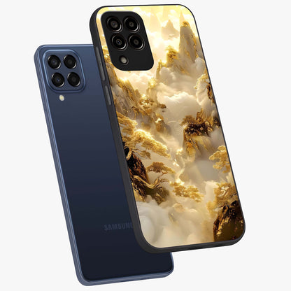Gates Of Illumination Glass Case displayed in angled mockup highlighting radiant portal inspired design with fantasy aesthetic.
