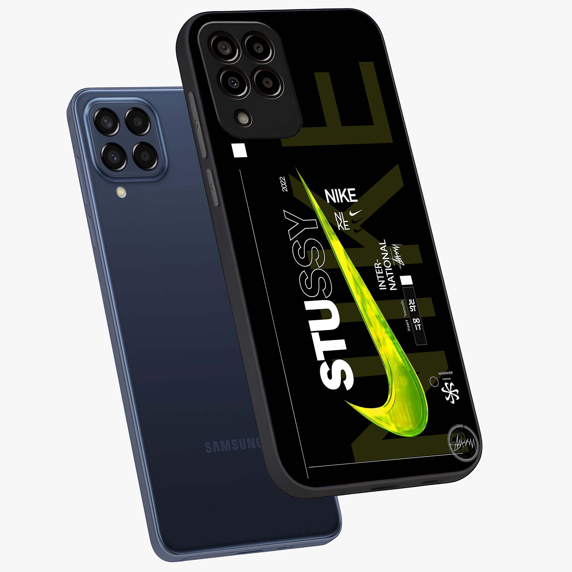 Neon Street Edition Glass Case displayed in angled mockup highlighting vibrant urban design with bold street aesthetic.