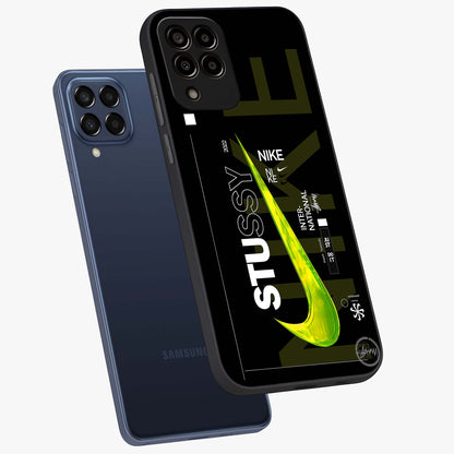 Neon Street Edition Glass Case displayed in angled mockup highlighting vibrant urban design with bold street aesthetic.