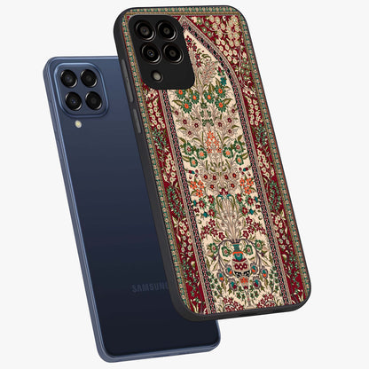 Persian Inspired Glass Case displayed in angled mockup highlighting intricate traditional design with elegant cultural aesthetic.