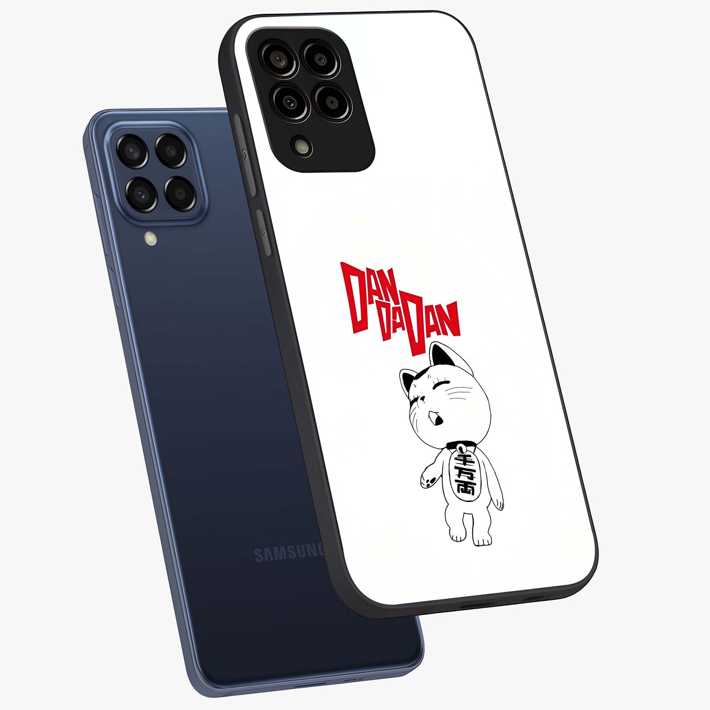 Playful Spirit Charm Glass Case displayed in angled mockup highlighting lively decorative design with playful aesthetic style.