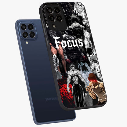 Relentless Power Focus Glass Case displayed in angled mockup highlighting bold statement design with modern aesthetic style.