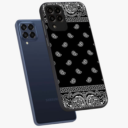 Retro Rebel Threads Glass Case displayed in angled mockup highlighting retro inspired graphic design with rebellious aesthetic.