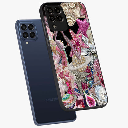 Starlit Jewel Dream Glass Case displayed in angled mockup highlighting glowing celestial jewel design with dreamy aesthetic.