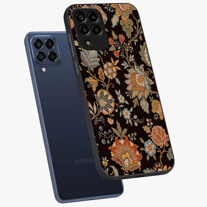 Vintage Floral Dream Glass Case displayed in angled mockup highlighting elegant vintage flower design with soft aesthetic style.