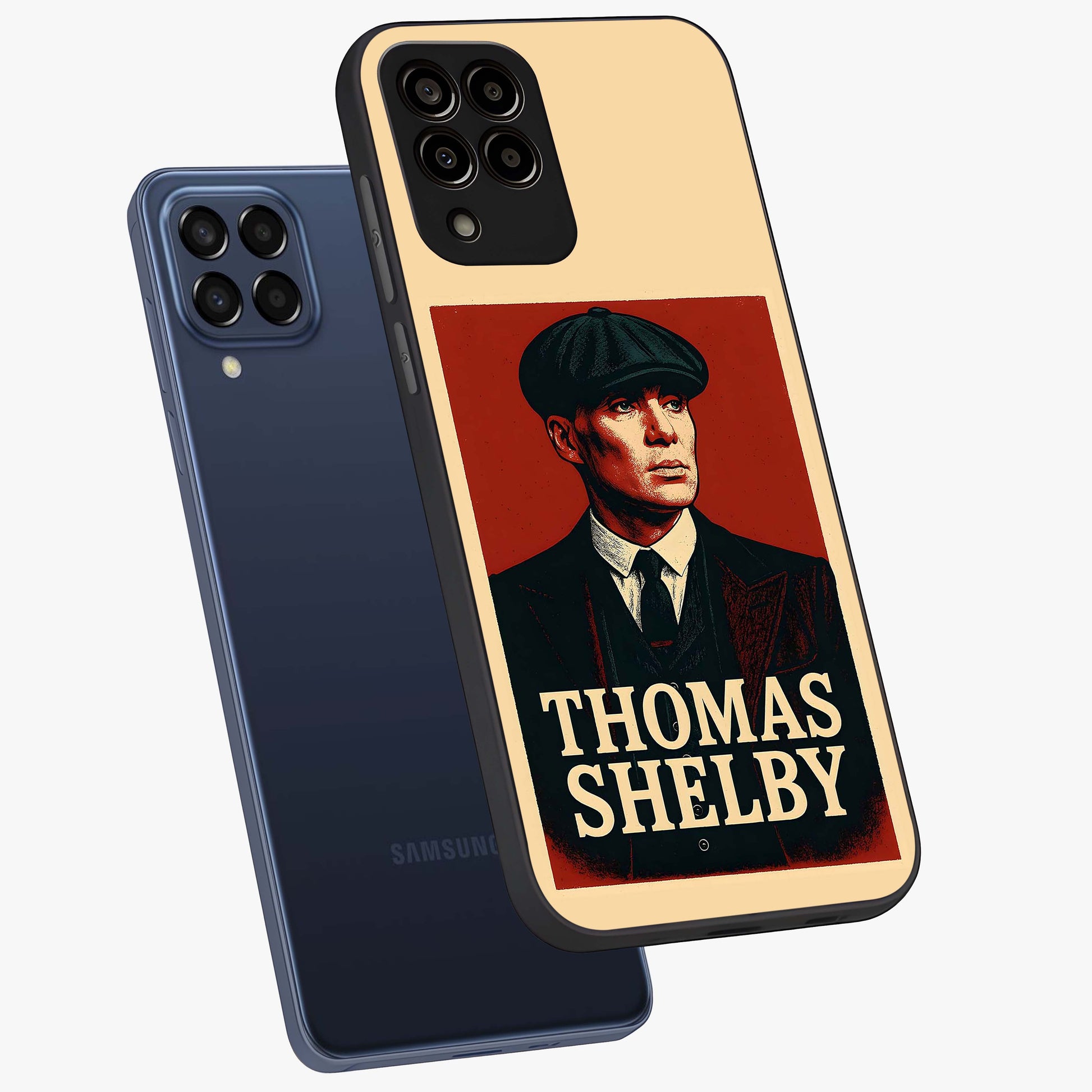 Vintage Mafia Authority Glass Case displayed in angled mockup highlighting powerful retro design with classic gangster aesthetic.
