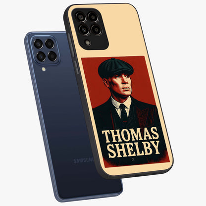 Vintage Mafia Authority Glass Case displayed in angled mockup highlighting powerful retro design with classic gangster aesthetic.