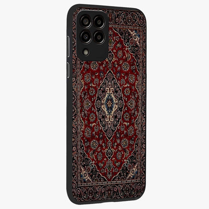 Heritage Carpet Royale Glass Case upright view showcasing detailed ornamental artwork with luxurious traditional theme.