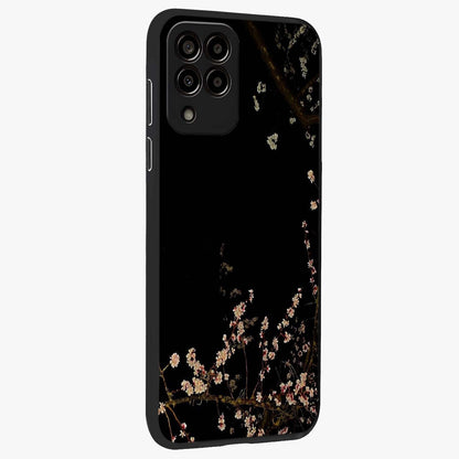 Petal Moon Light With Custom Name Glass Case upright view showcasing elegant floral moon artwork with personalized aesthetic.