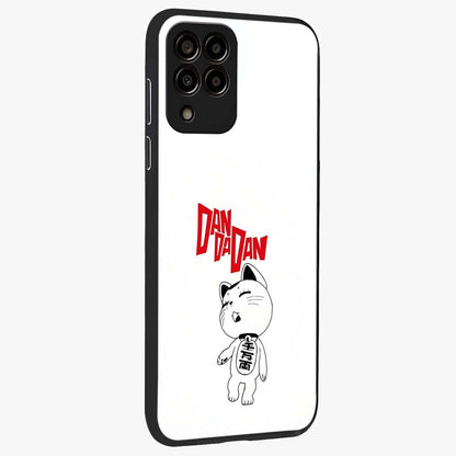 Playful Spirit Charm Glass Case upright view showcasing vibrant charm artwork with fun artistic theme.