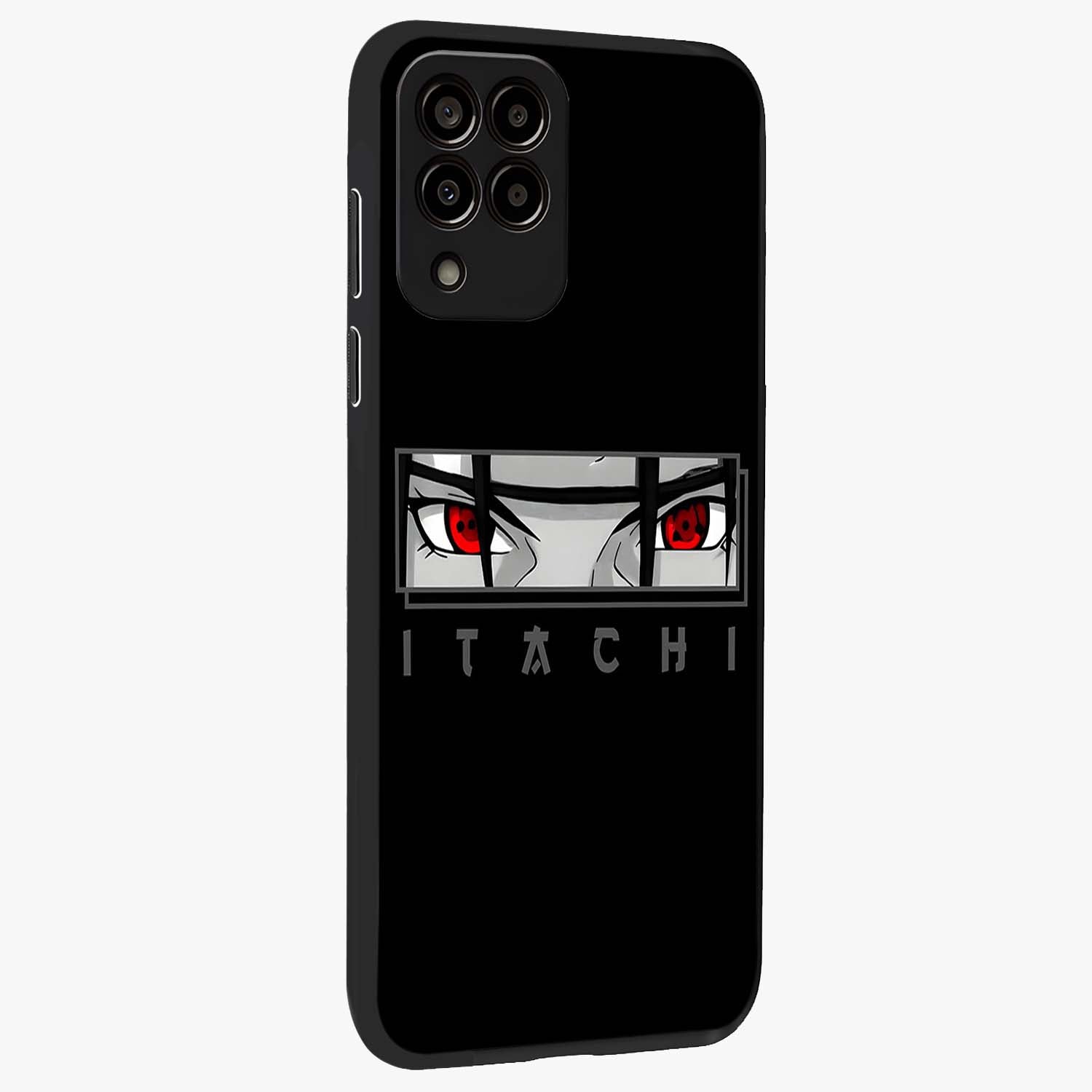 Scarlet Gaze Dominance Glass Case upright view showcasing powerful dramatic artwork with dominant artistic theme.