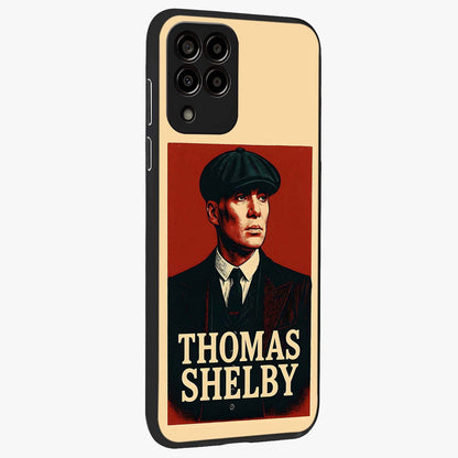 Vintage Mafia Authority Glass Case upright view showcasing dramatic vintage artwork with iconic authority theme.