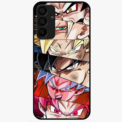 Anime Character Glass Case showing flat back view with vibrant anime artwork and glossy glass finish.