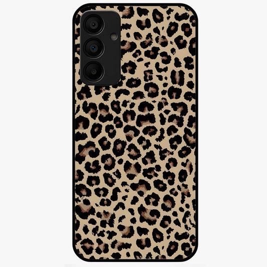 Savage Chic Pattern Glass Case showing flat back view with stylish patterned artwork and glossy glass finish.