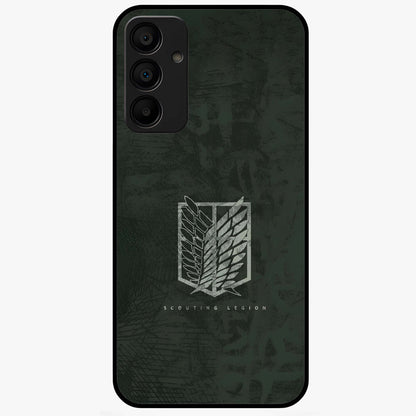 Wings Of Freedom Glass Case showing flat back view with symbolic wings artwork and glossy glass finish.