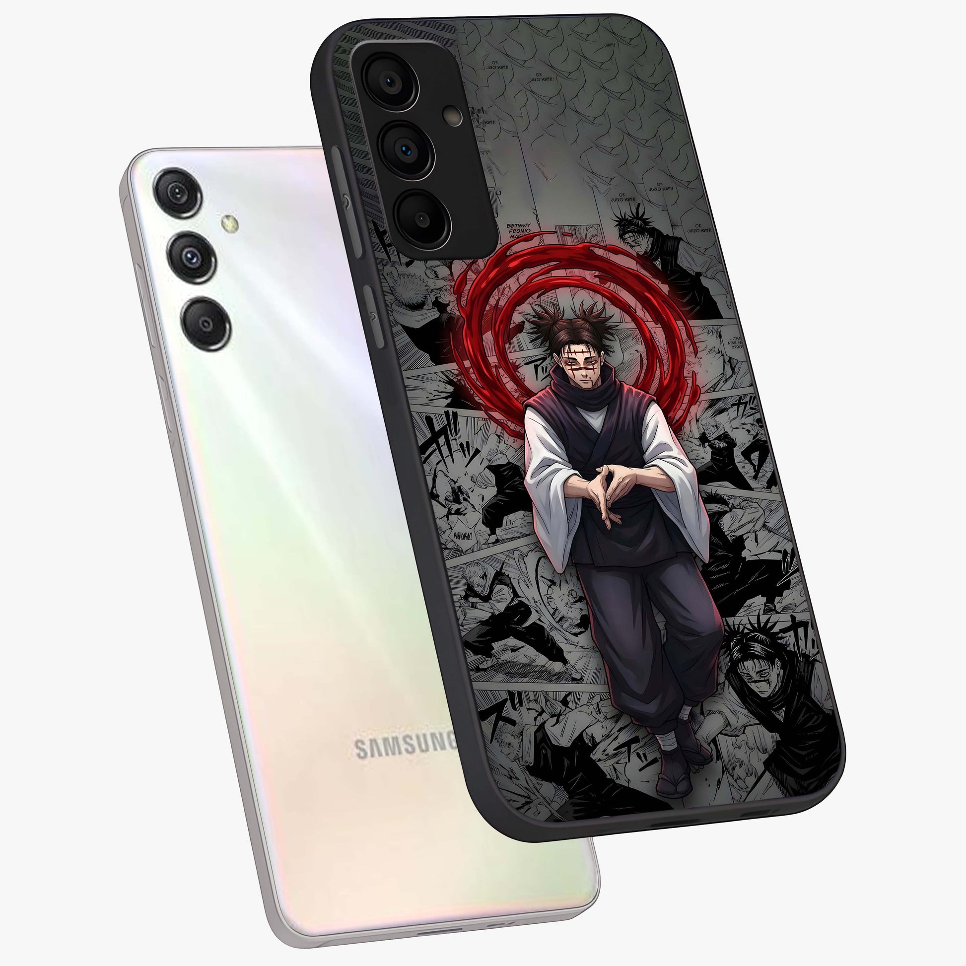 Cursed Ritual Ascension Glass Case displayed in angled mockup highlighting mystical ritual illustration with supernatural aesthetic.