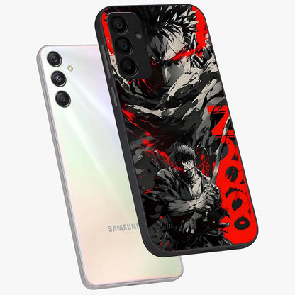 Demon Sword Resolve Glass Case displayed in angled mockup highlighting powerful demon sword illustration with dark fantasy aesthetic.