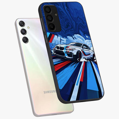 Drift Power Rush Glass Case displayed in angled mockup highlighting powerful drift car design with sporty aesthetic style.