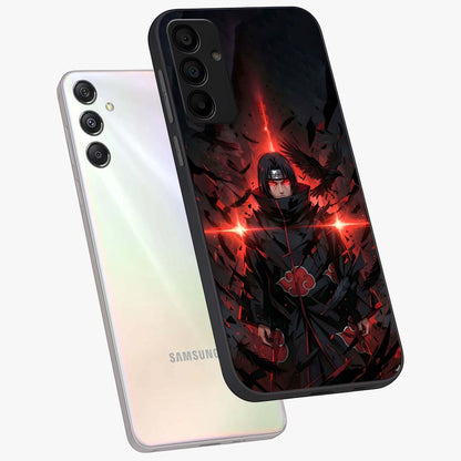 Focused Blade Discipline Glass Case displayed in angled mockup highlighting clean minimal text artwork with modern aesthetic style.