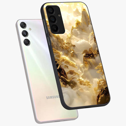 Gates Of Illumination Glass Case displayed in angled mockup highlighting radiant portal inspired design with fantasy aesthetic.