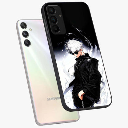 Limitless Shadow King Glass Case displayed in angled mockup highlighting dramatic dark hero design with intense aesthetic.