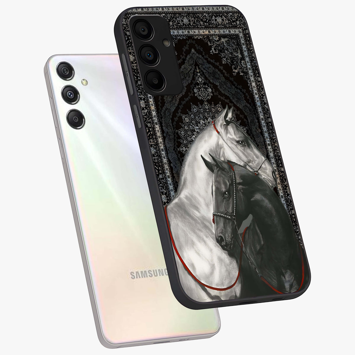 Majestic Ride Legacy Glass Case displayed in angled mockup highlighting sleek vehicle design with bold racing aesthetic.