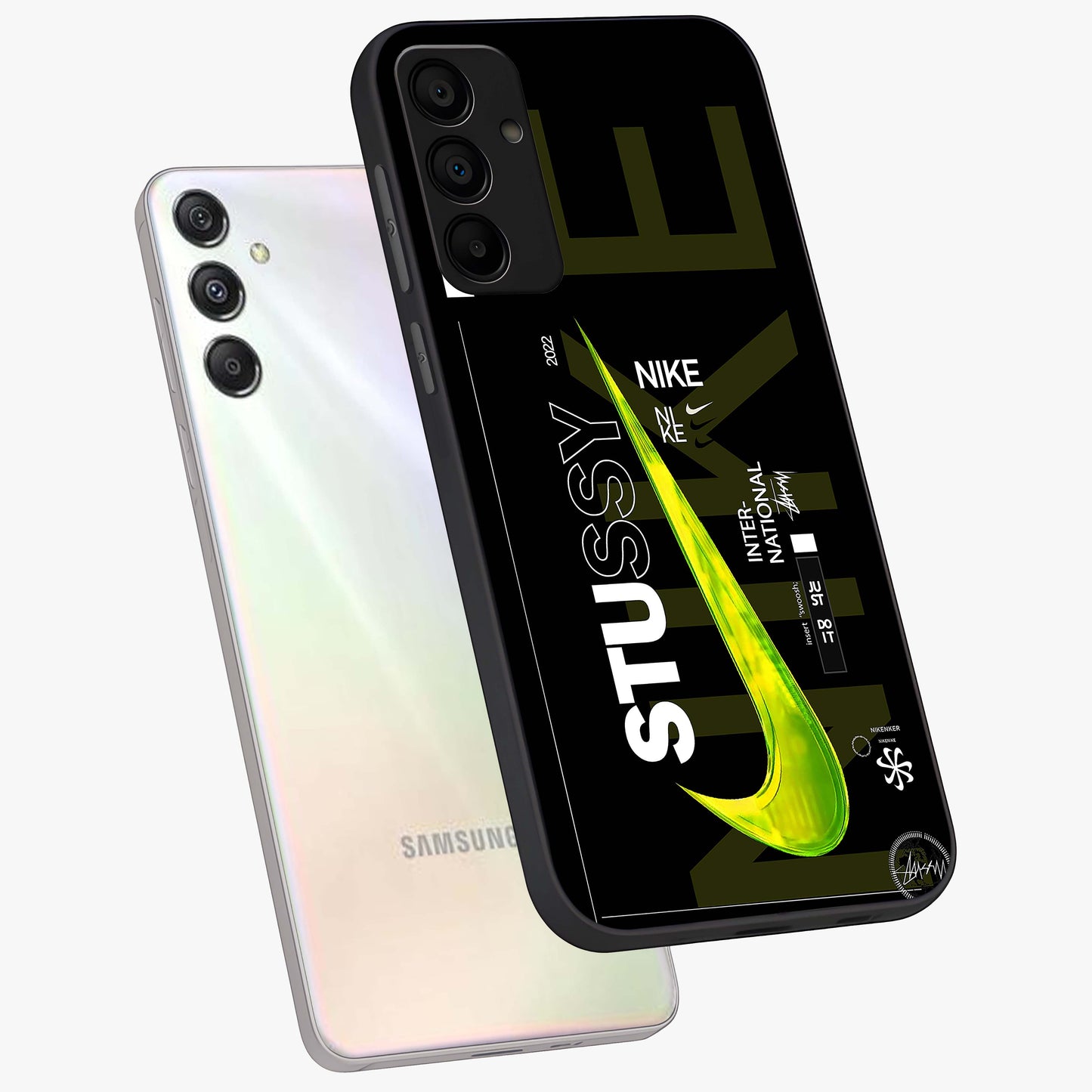 Neon Street Edition Glass Case displayed in angled mockup highlighting vibrant urban design with bold street aesthetic.