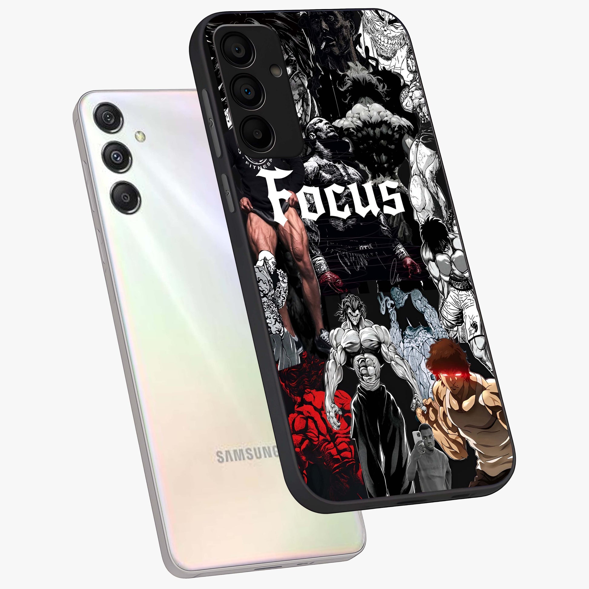 Relentless Power Focus Glass Case displayed in angled mockup highlighting bold statement design with modern aesthetic style.