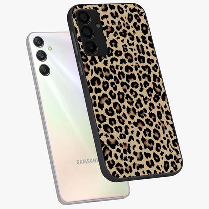 Savage Chic Pattern Glass Case displayed in angled mockup highlighting bold fashion inspired design with chic aesthetic.