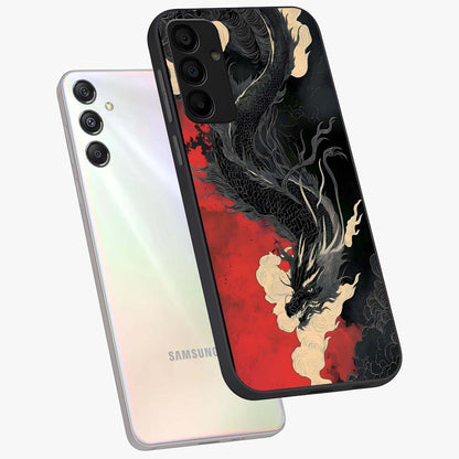 Shadow Dragon Fury Glass Case displayed in angled mockup highlighting powerful dragon illustration with dark fantasy aesthetic.