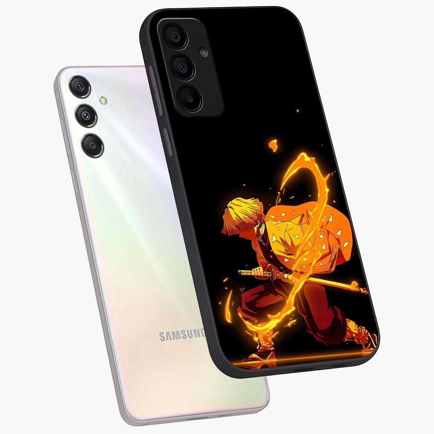 Thunder Flame Execution Glass Case displayed in angled mockup highlighting dramatic fire themed design with intense fantasy aesthetic.