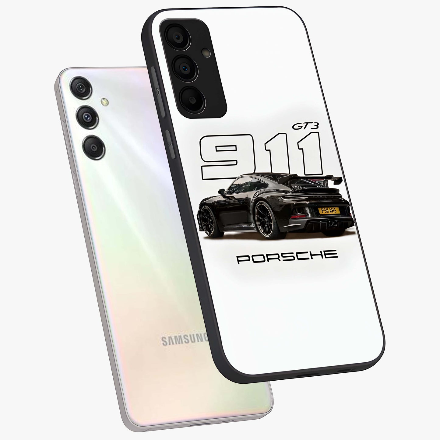 Turbo Legacy Icon Glass Case displayed in angled mockup highlighting dynamic automotive design with performance aesthetic.