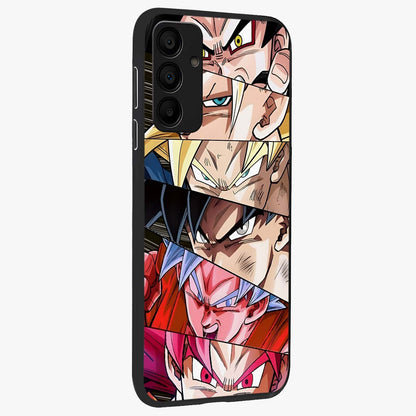 Anime Character Glass Case upright view showcasing expressive anime artwork with bold graphic style.