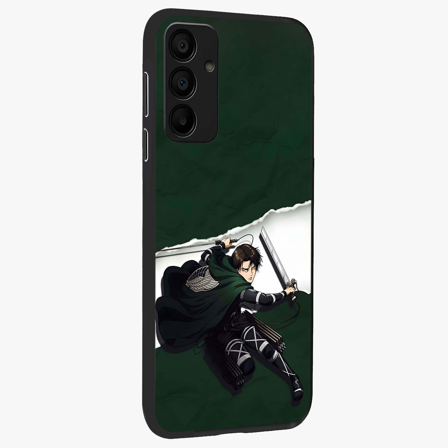 Emerald War Vanguard Glass Case upright view showcasing dramatic warrior artwork with bold fantasy theme.