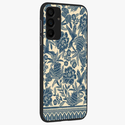 Heirloom Wild Bloom Glass Case upright view showcasing delicate wildflower artwork with timeless floral theme.
