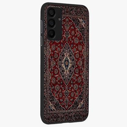 Heritage Carpet Royale Glass Case upright view showcasing detailed ornamental artwork with luxurious traditional theme.