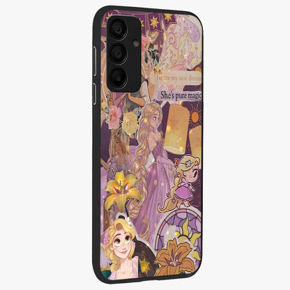 Magical Tangled Dream Glass Case upright view showcasing enchanting artistic artwork with dreamy fantasy theme.